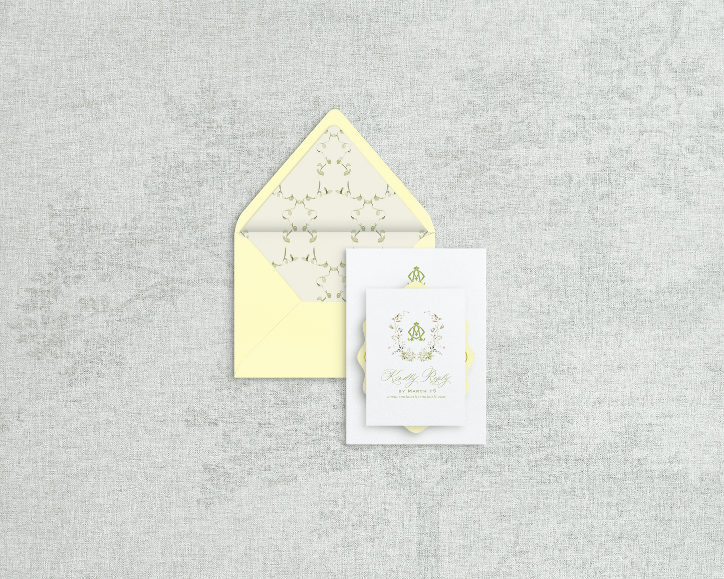 Aerin Digital Print Wedding Invitations
