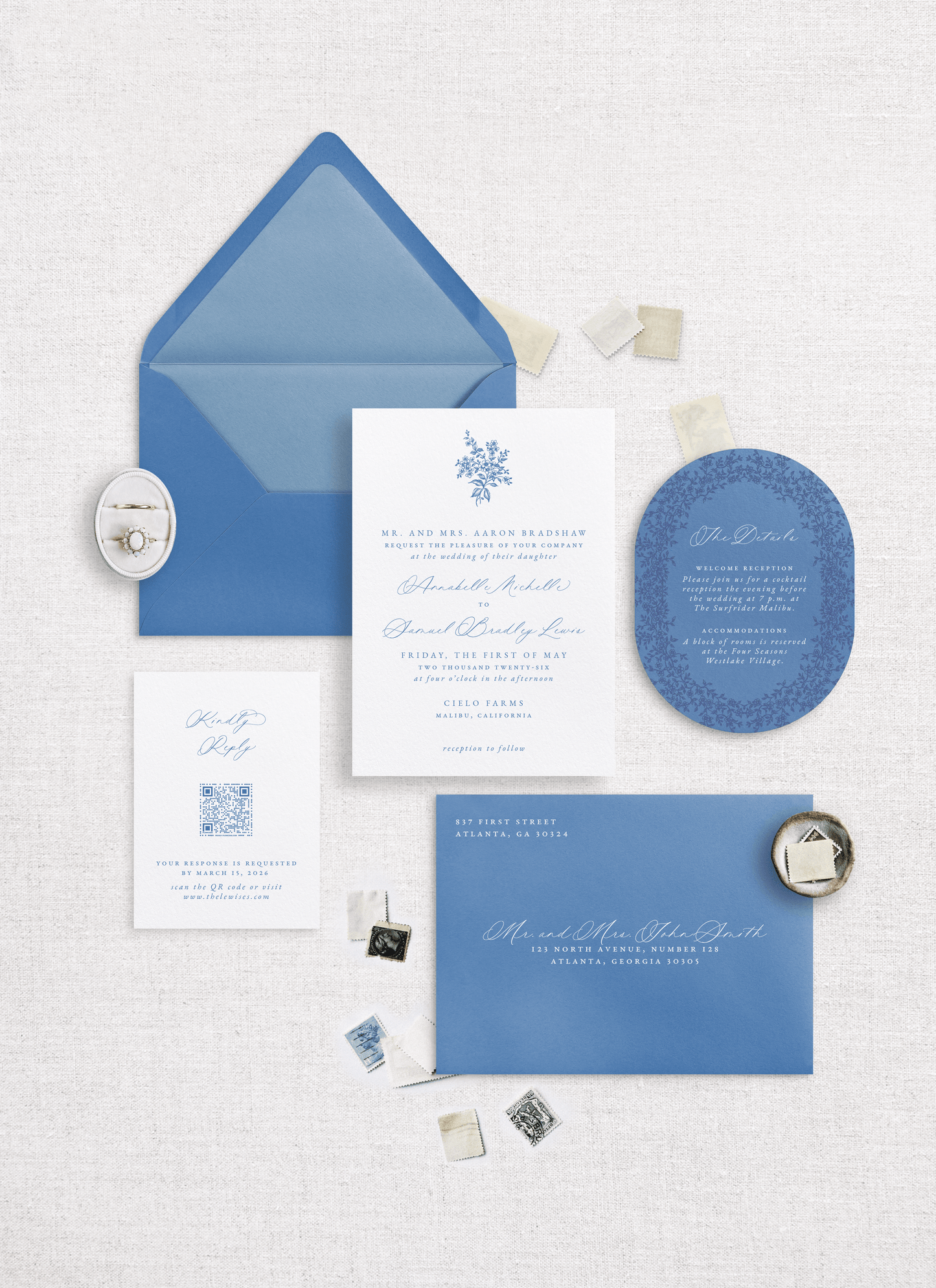 Anabelle Digital Print Wedding Invitations