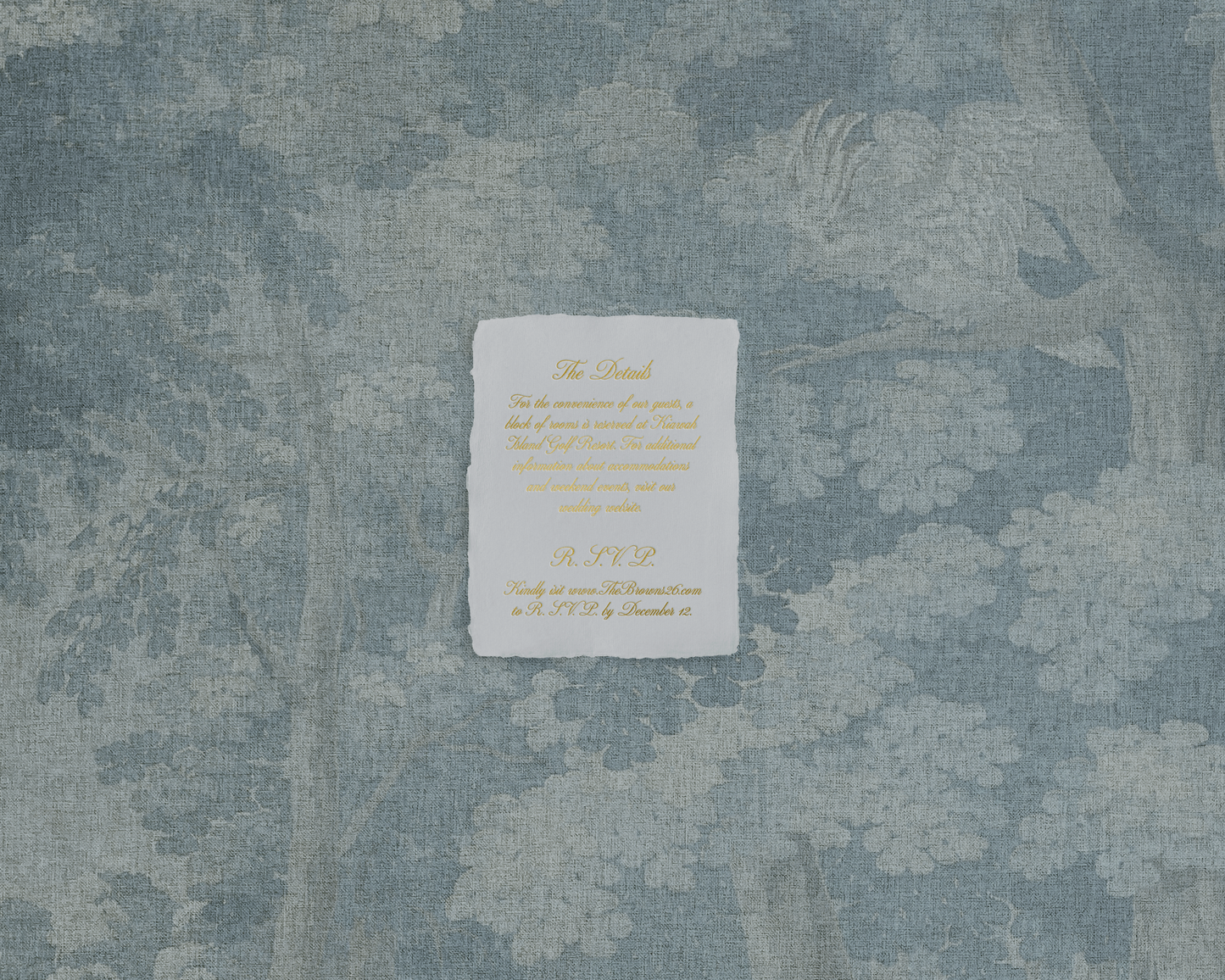 Melanie Foil-Stamped Wedding Invitations