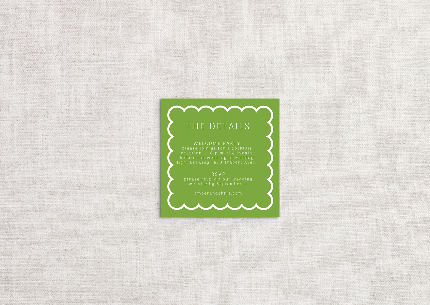 Amber Digital Print Wedding Invitations