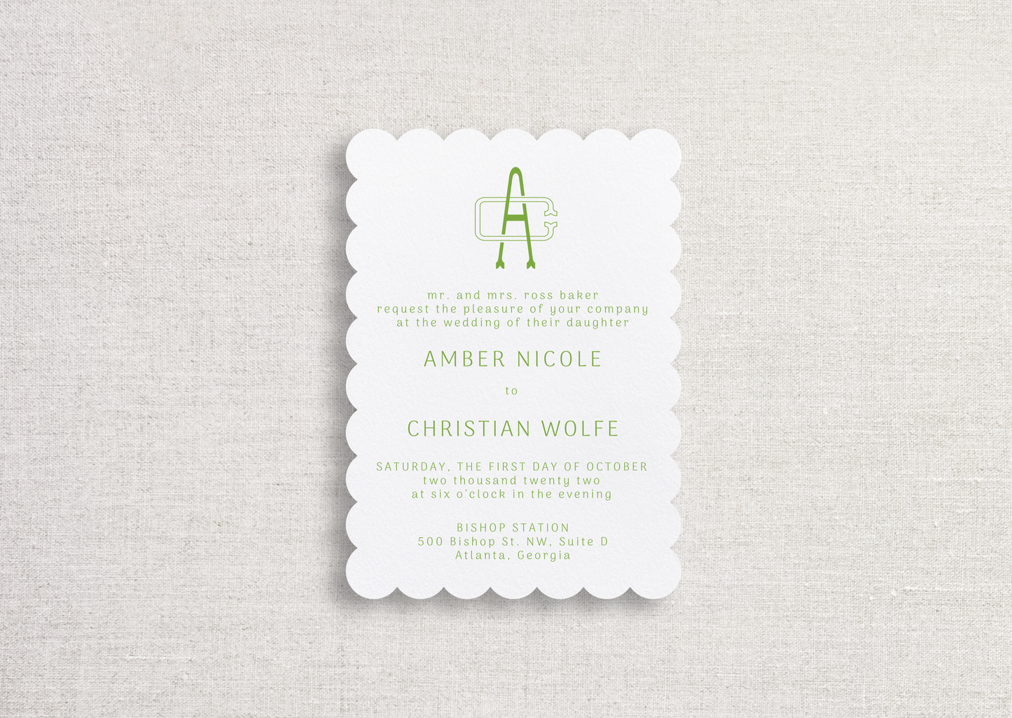 Amber Digital Print Wedding Invitations