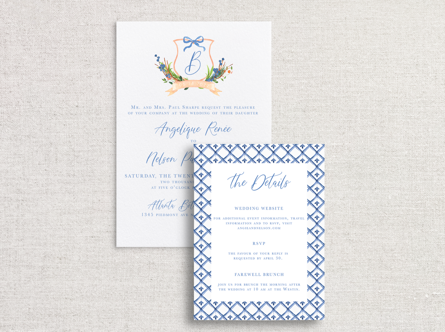 Angelique Wedding Invitations