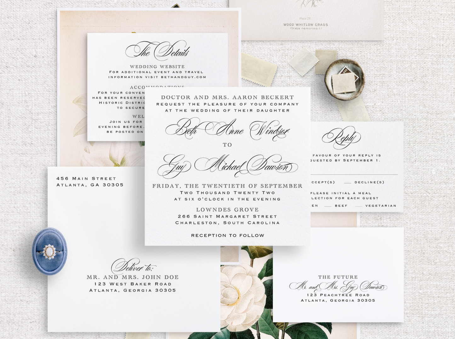 Beth Anne Digital Print Wedding Invitations