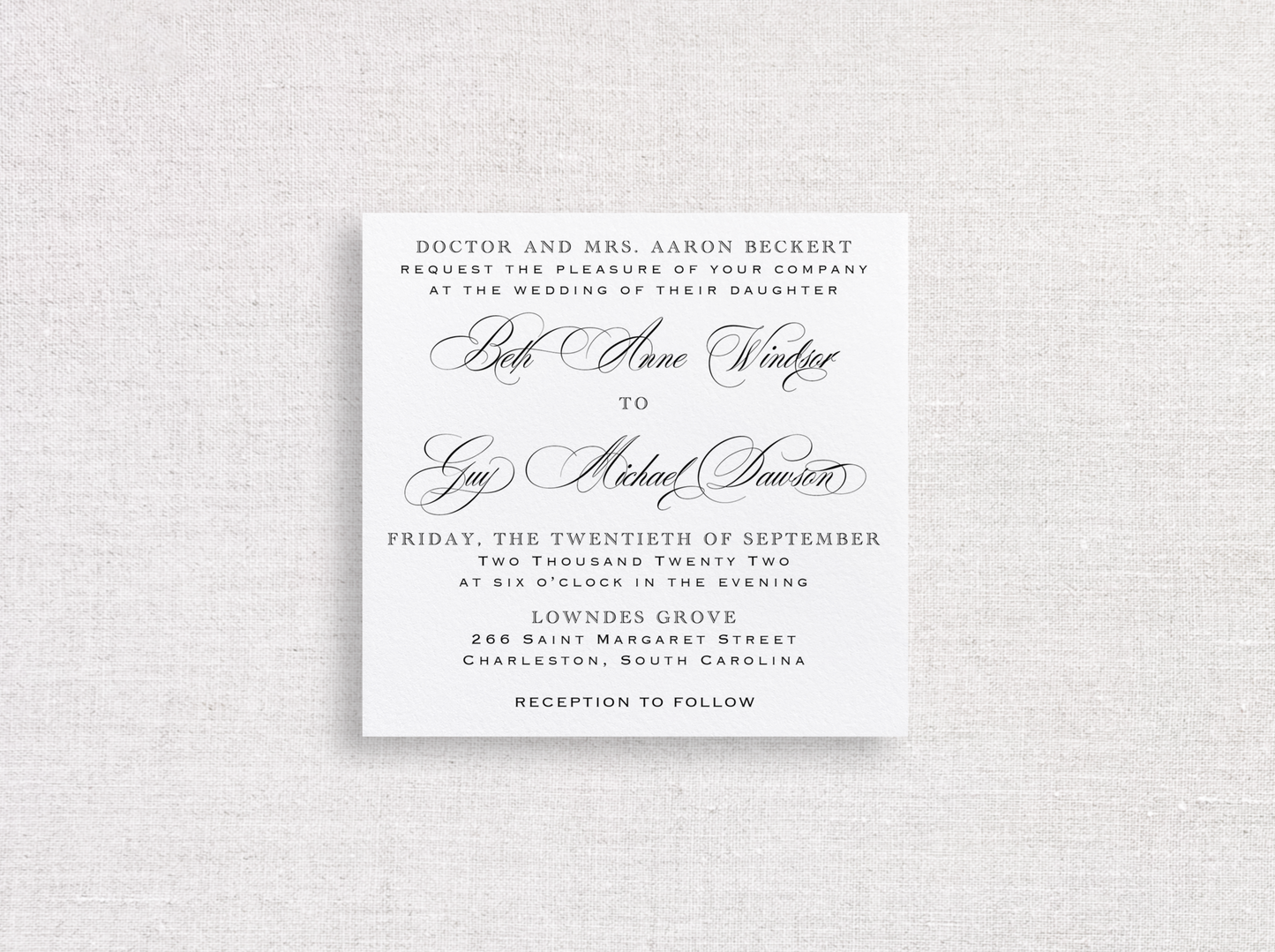 Beth Anne Digital Print Wedding Invitations