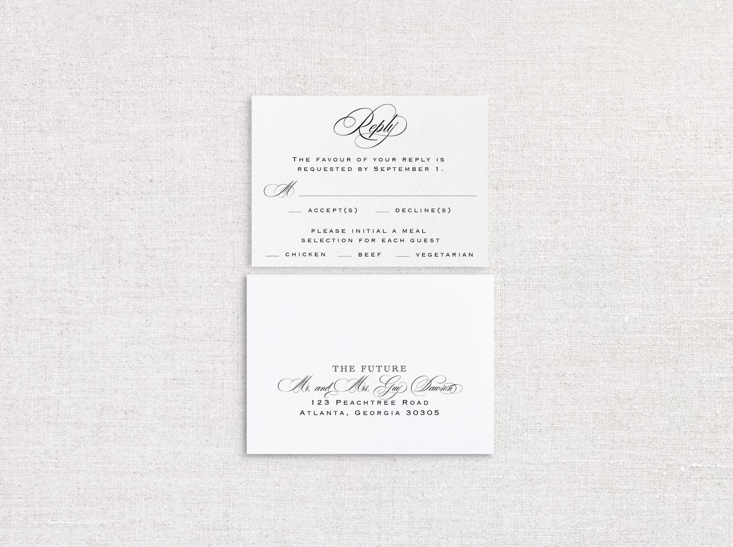 Beth Anne Digital Print Wedding Invitations