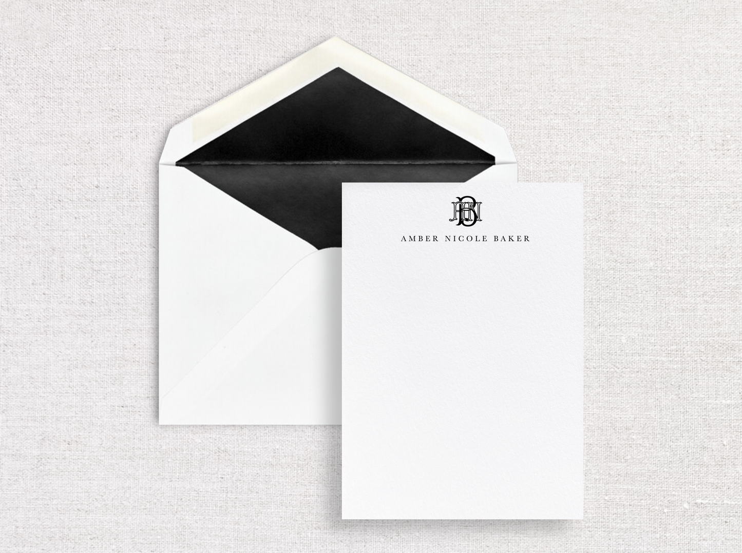 Classic Monogram Stationery