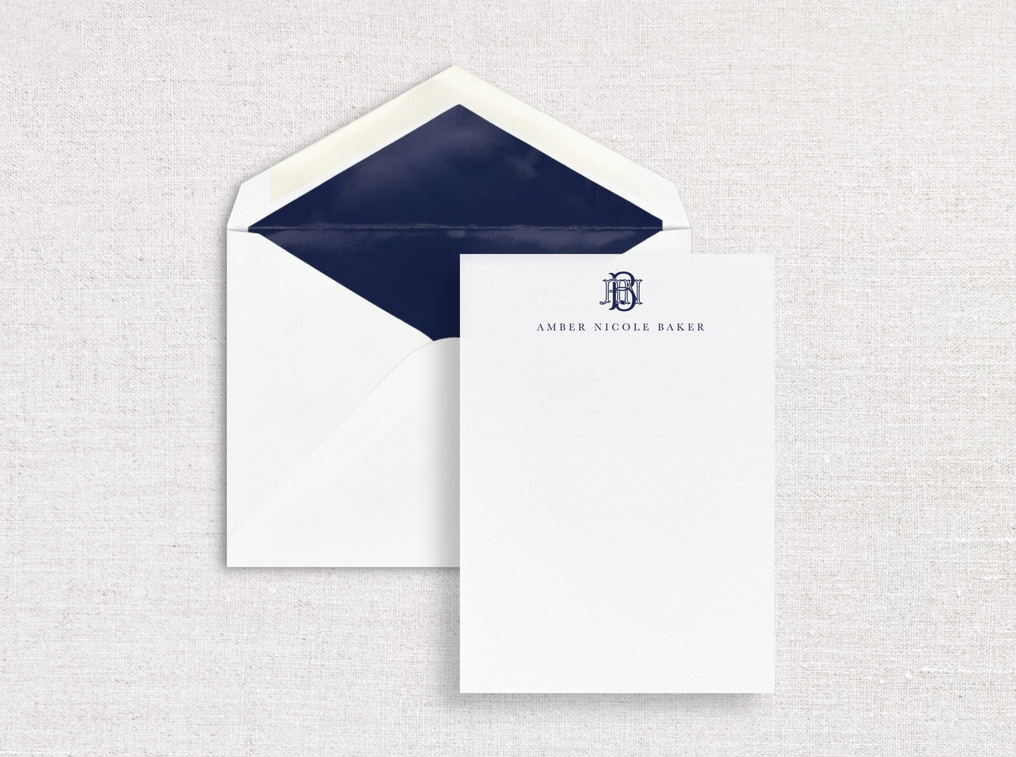 Classic Monogram Stationery