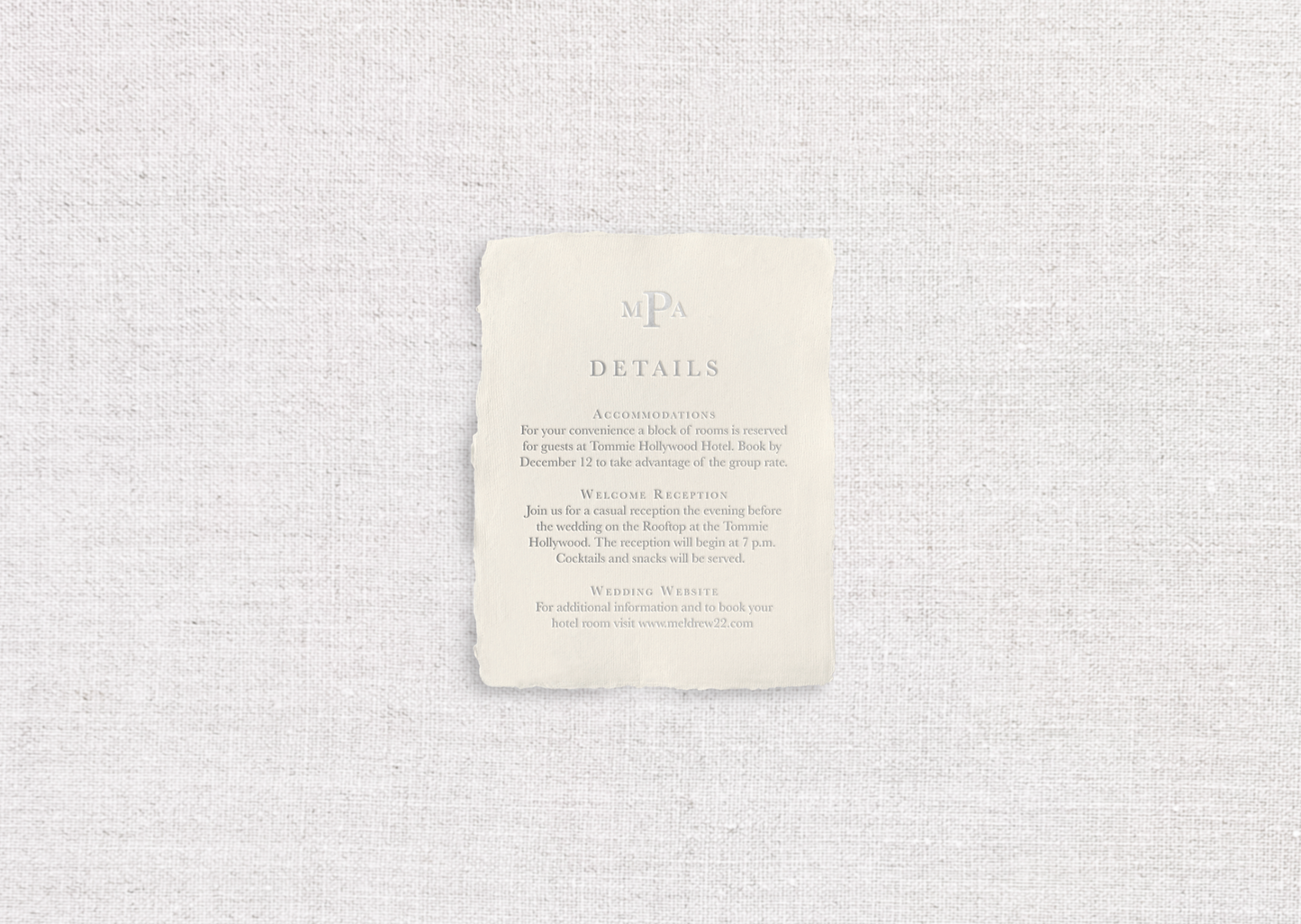 Melanie Foil-Stamped Wedding Invitations
