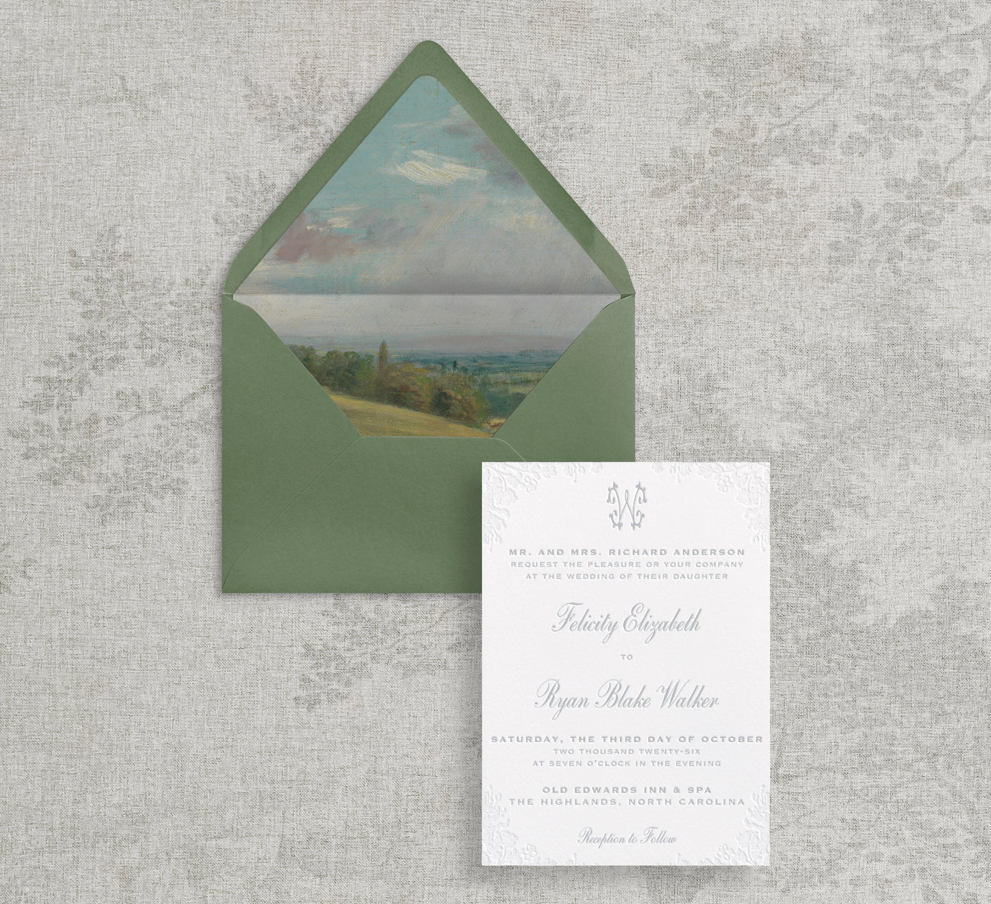 Felicity Letter Press  + Digital Print Wedding Invitations